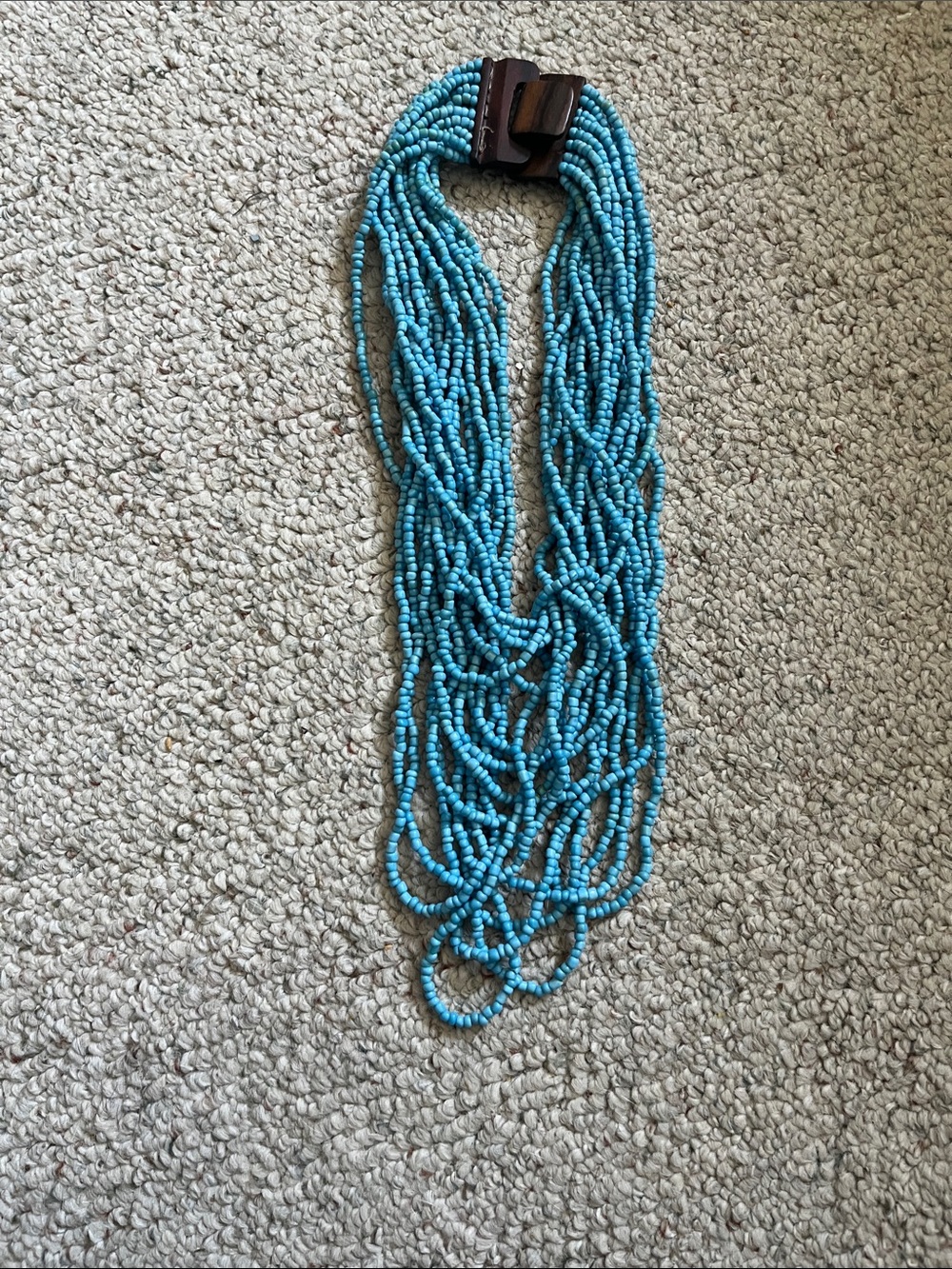 Cost Plus World Market Turquoise Multi-Strand Beaded Necklace